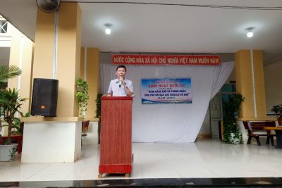 Sinh hoạt dưới cờ chủ đề ” Bình đẳng giới và phòng ngừa, ứng phó với bạo lực trên cơ sở giới” năm 2023