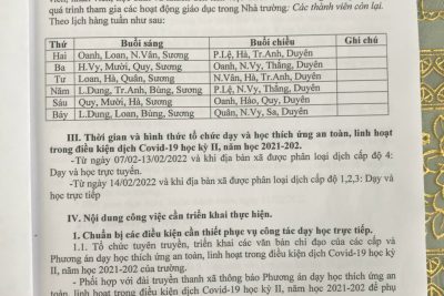 Phương án ( tờ 2)